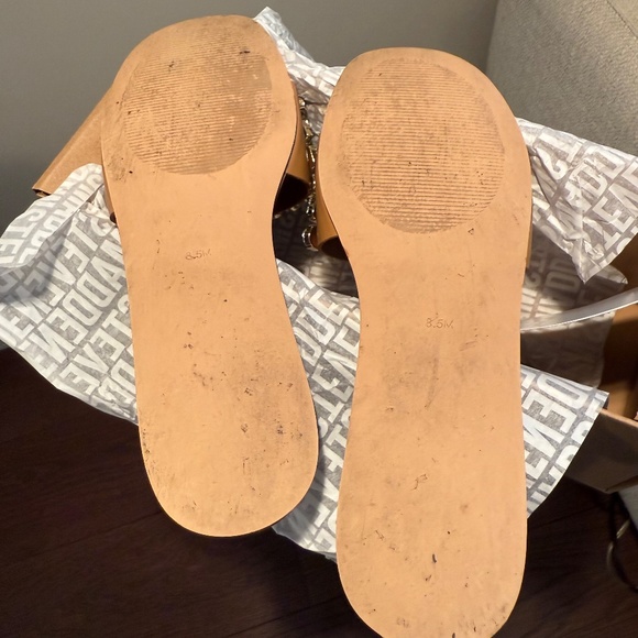 Steve Madden Brionna Jeweled Slide - Size 8.5 - Nude - Picture 6 of 6